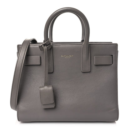 Saint Laurent Calfskin Nano Sac De Jour Fog 1 of 14