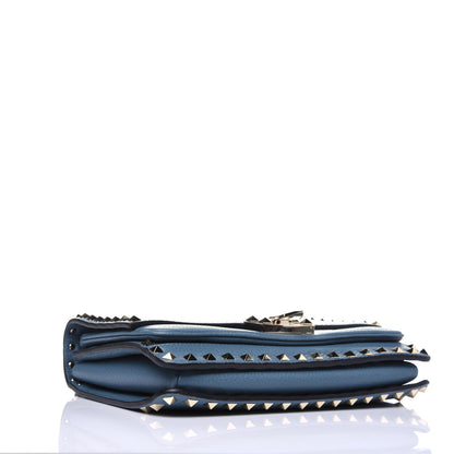Valentino Garavani Grainy Calfskin Rockstud Flap Crossbody Bag Amadeus 7 of 13