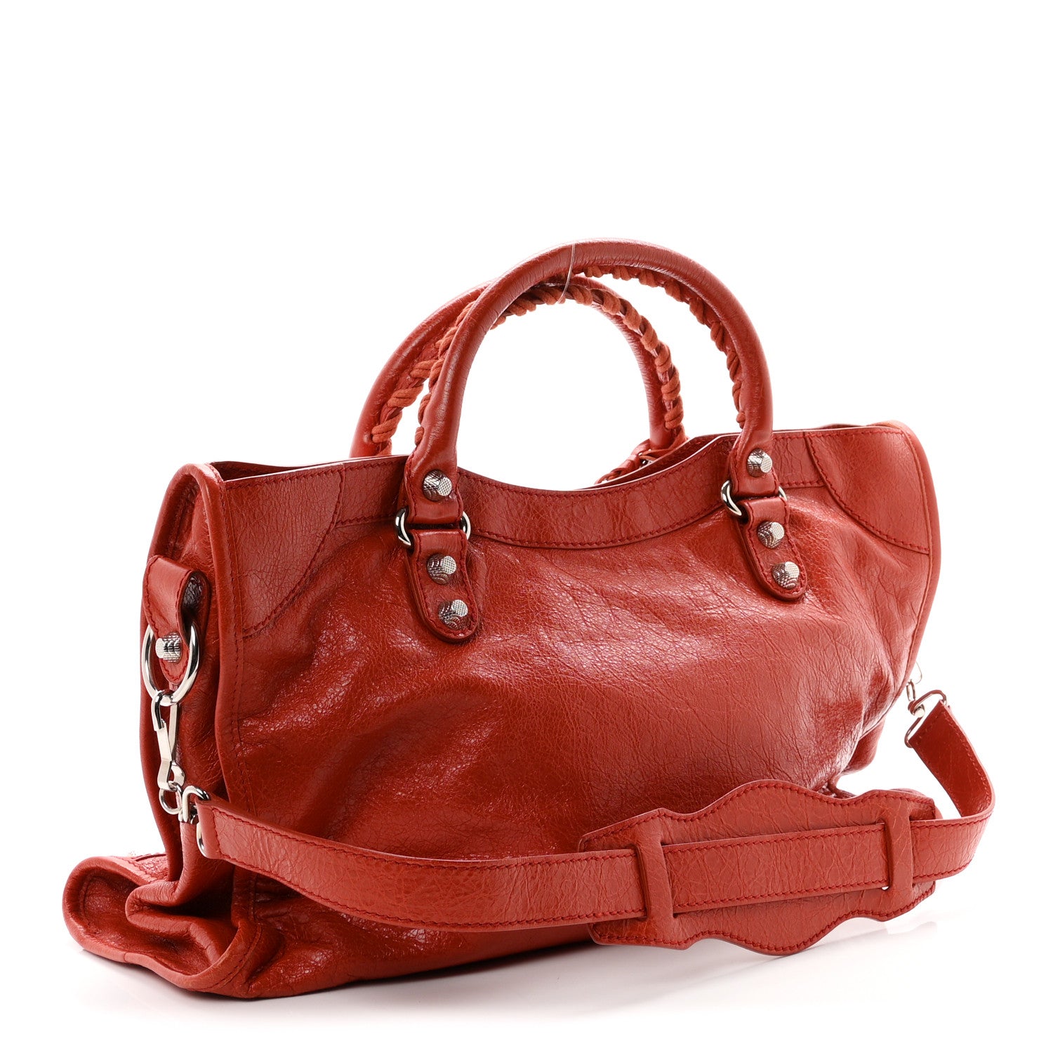 Balenciaga Agneau Giant 12 Silver Hardware City Rouge Ambre 4 of 11