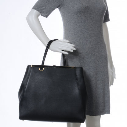 Fendi Vitello Elite Large 2Jours Tote Black 2 of 9