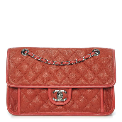 Chanel Caviar Quilted Medium French Riviera Flap Red 1 of 10