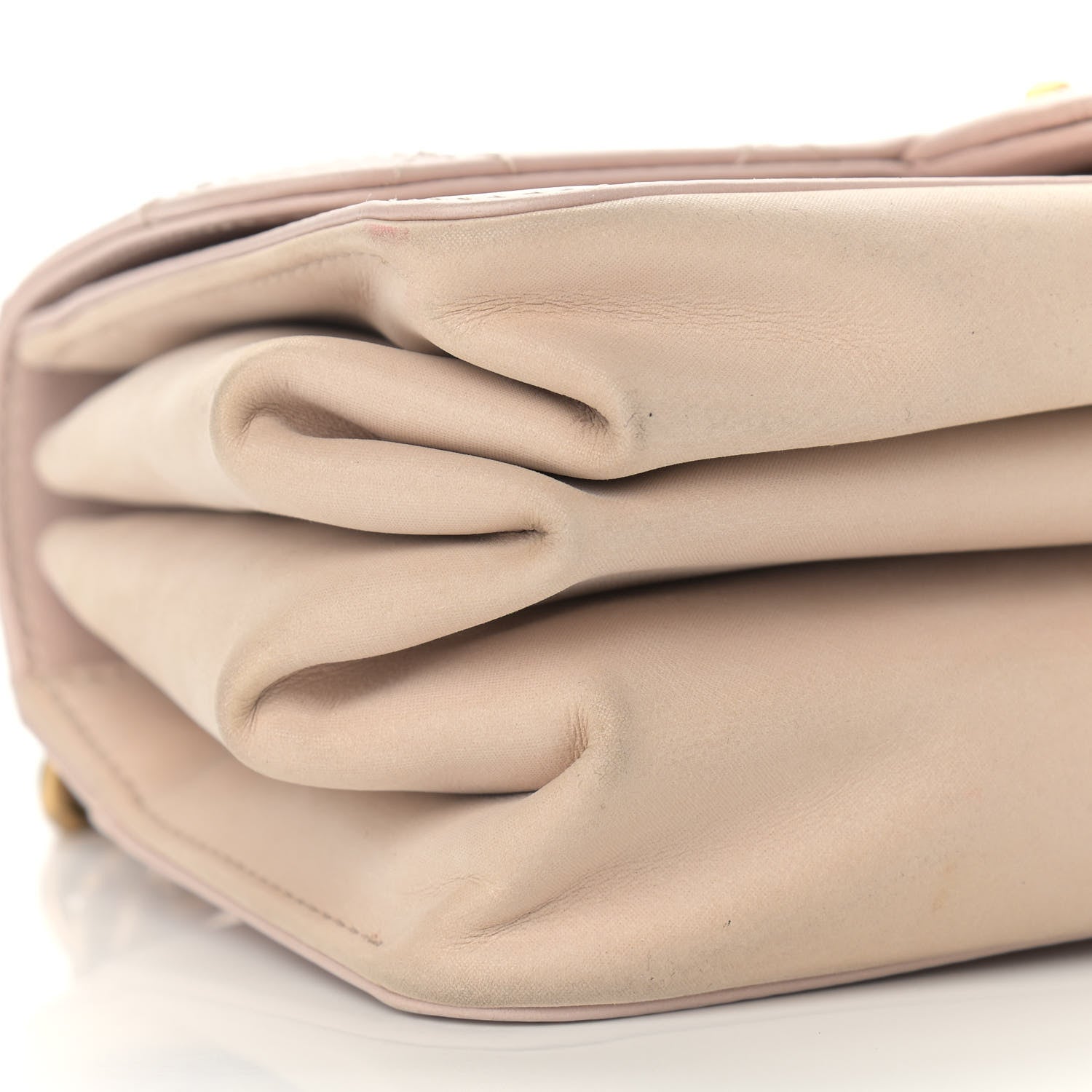 Chanel Glazed Calfskin Quilted Mini Straight Lined Flap Beige 8 of 16