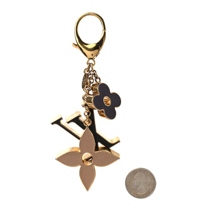 Louis Vuitton Fleur De Monogram Bag Charm Dore 2 of 4
