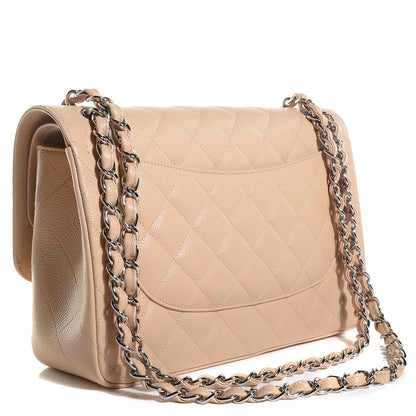 Chanel Caviar Jumbo Double Flap Beige Clair 3 of 9
