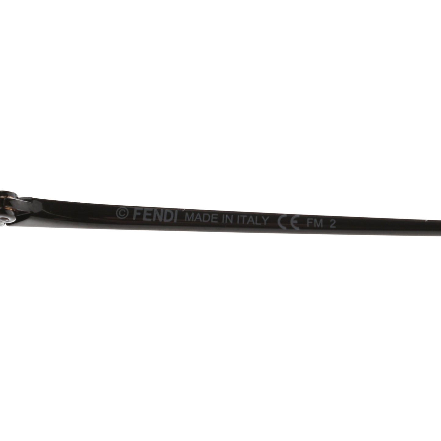 Metal F is Fendi Printed Run Away Round Frame Sunglasses FF 0285/S Black