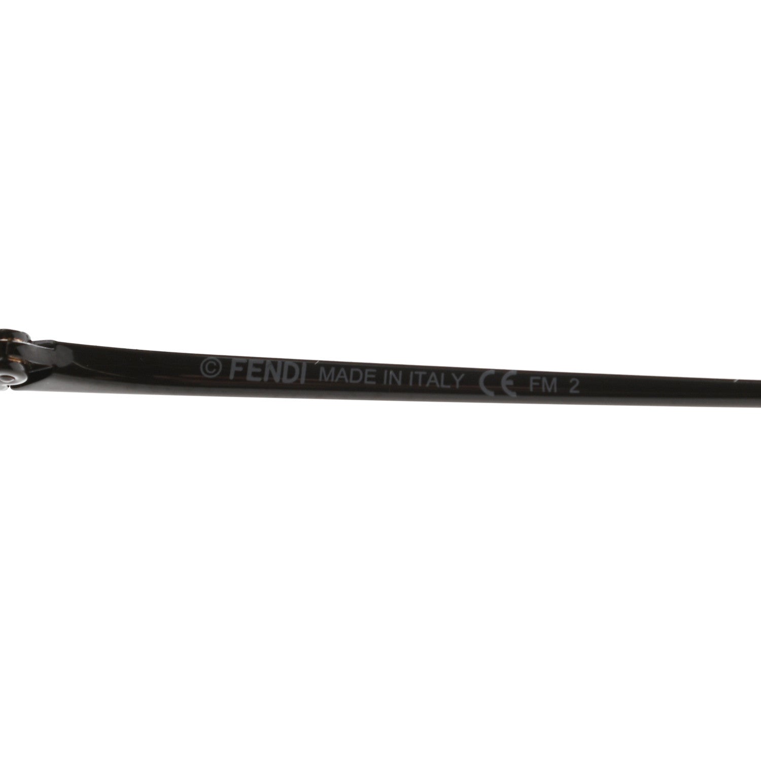Fendi Metal F is Fendi Printed Run Away Round Frame Sunglasses FF 0285/S Black 6 of 7