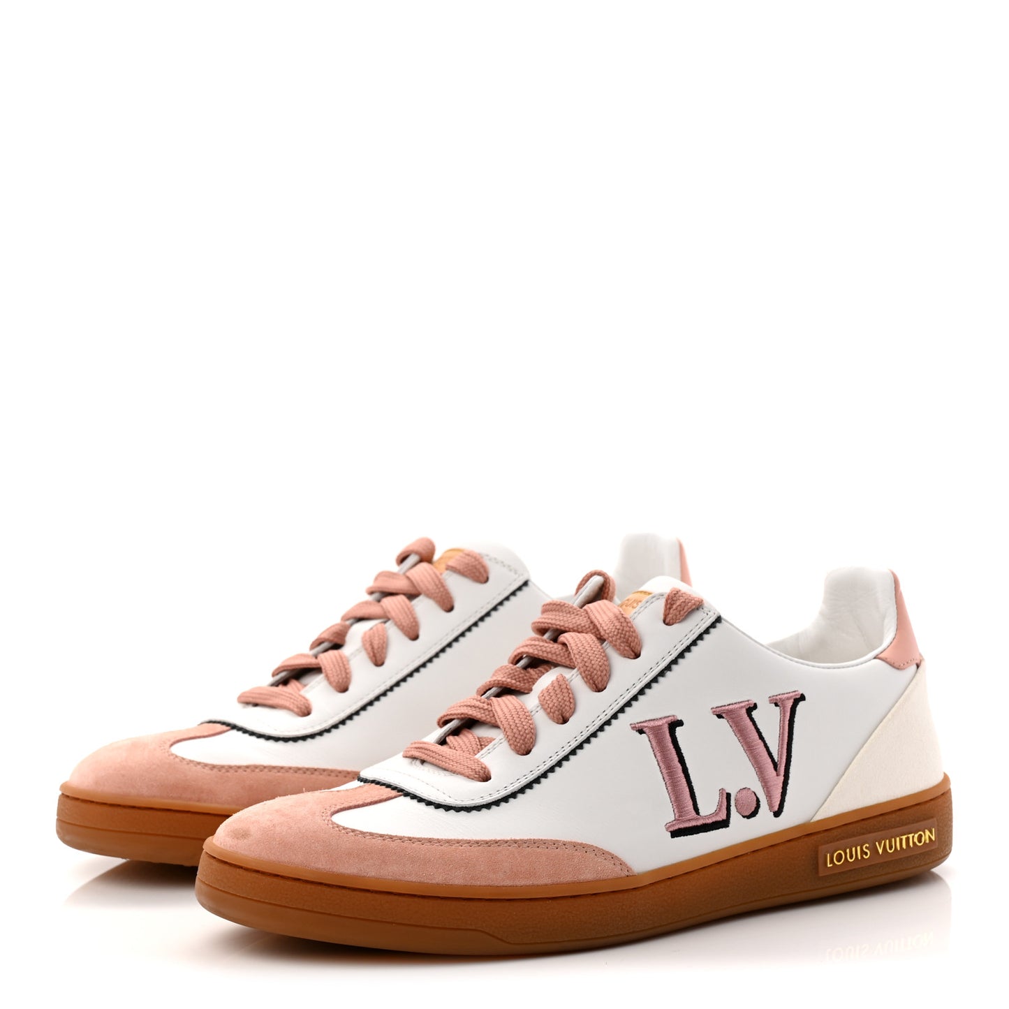 Calfskin Frontrow Sneakers 37.5 Rose Clair