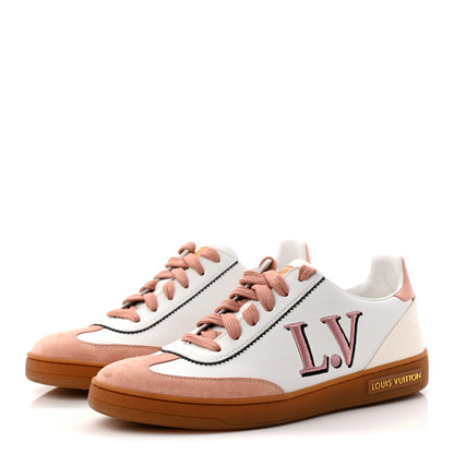 Louis Vuitton Calfskin Frontrow Sneakers 37.5 Rose Clair 4 of 12
