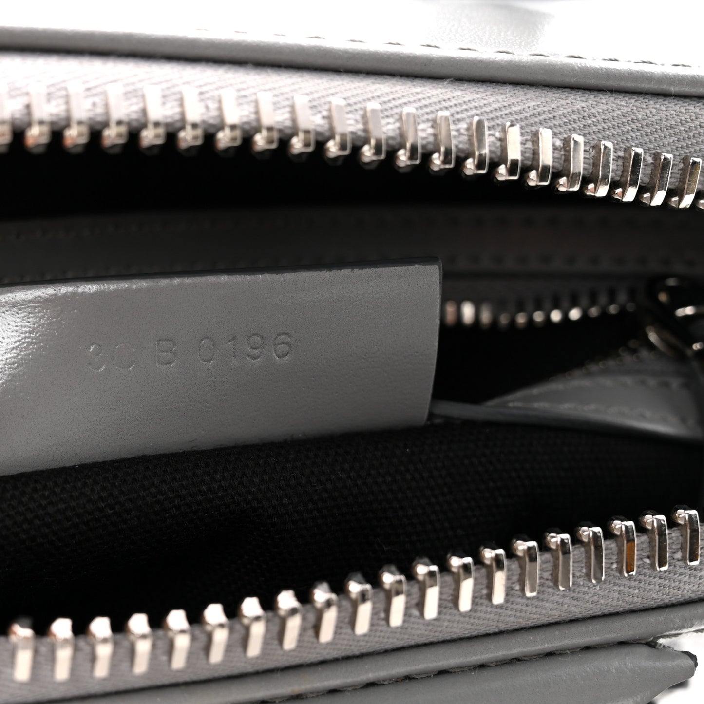 Shiny Lord Calfskin Mini Antigona Pearl Grey