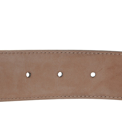 Gucci Soft Guccissima Margaux Calfskin Nickel Interlocking G 37mm Belt 95 38 Rosso 6 of 6
