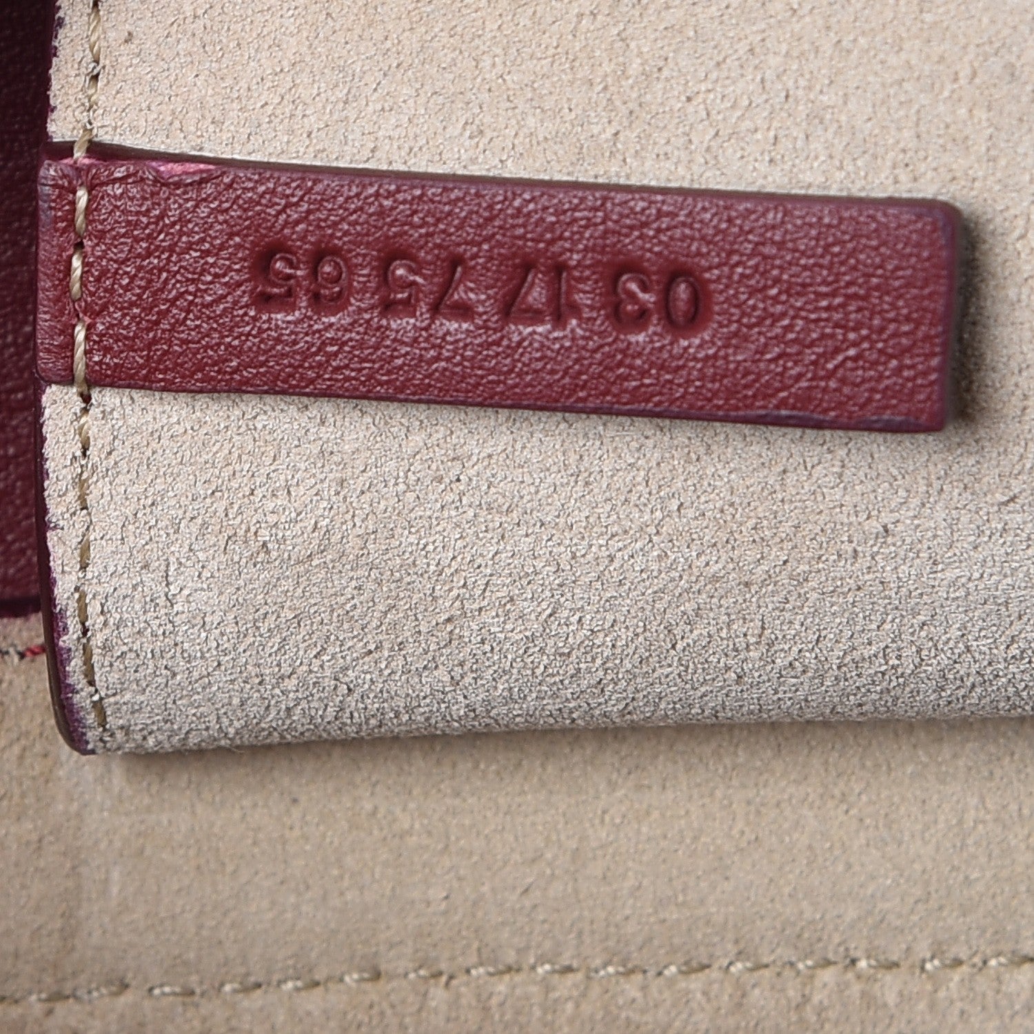 Chloe Suede Calfskin Mini Faye Shoulder Bag Plum Purple 7 of 7
