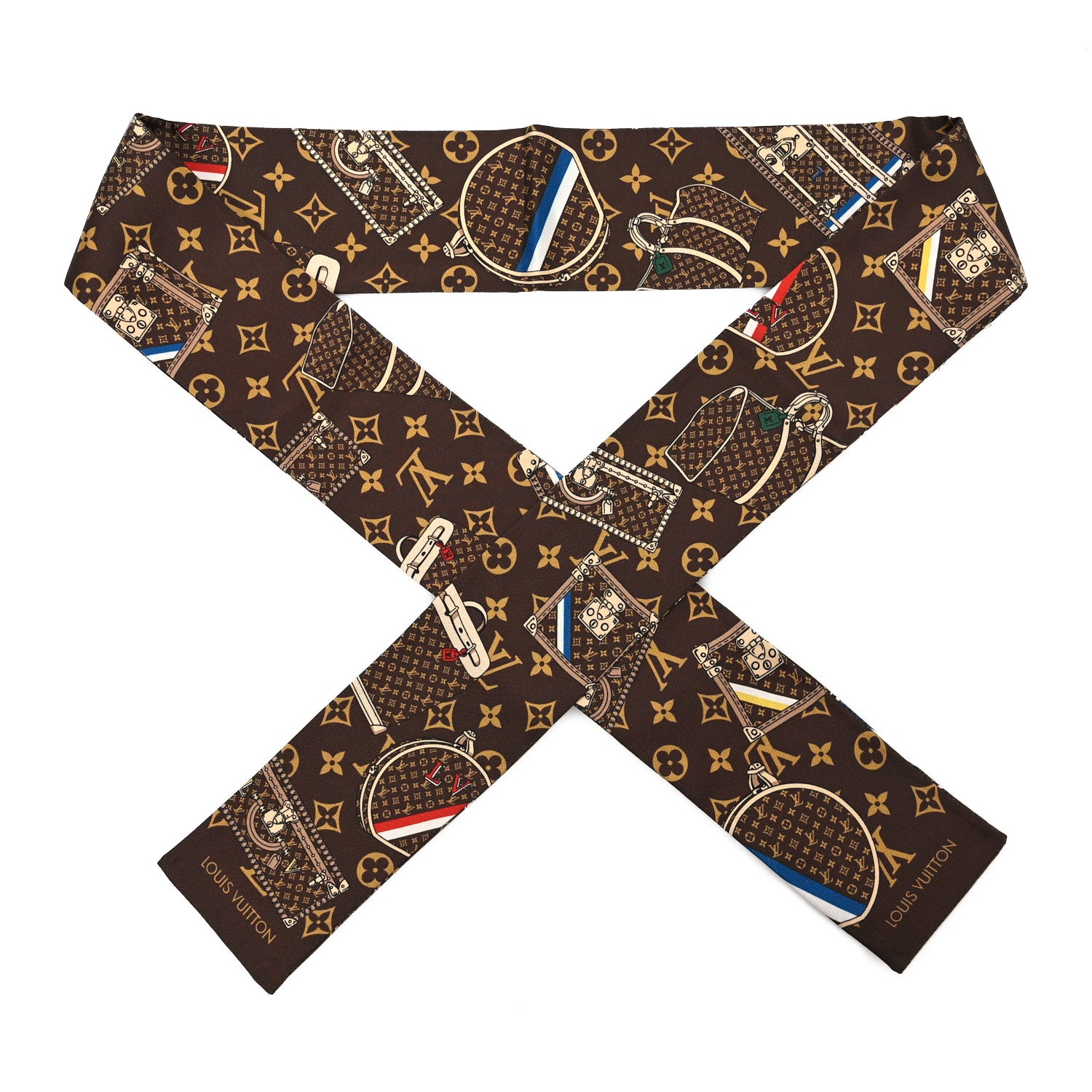 Louis Vuitton Silk Monogram Trunks Bandeau 1 of 3
