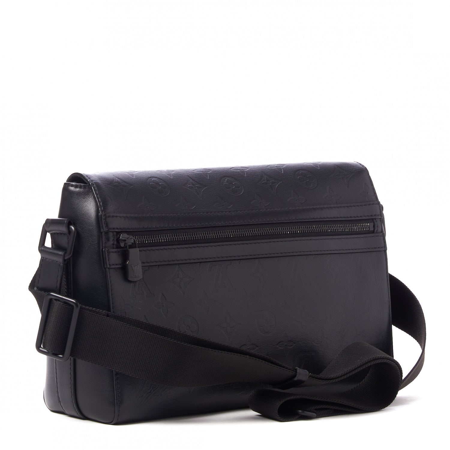 Louis Vuitton Calfskin Monogram Shadow Sprinter Messenger Black 2 of 9