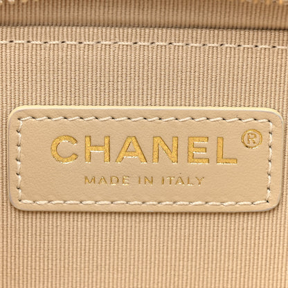 Chanel Metallic Lambskin Like A Wallet Flap Golden Pink 6 of 10