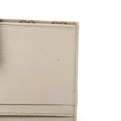 Gucci Monogram Metal Bar Continental Flap Wallet Off White 14 of 17