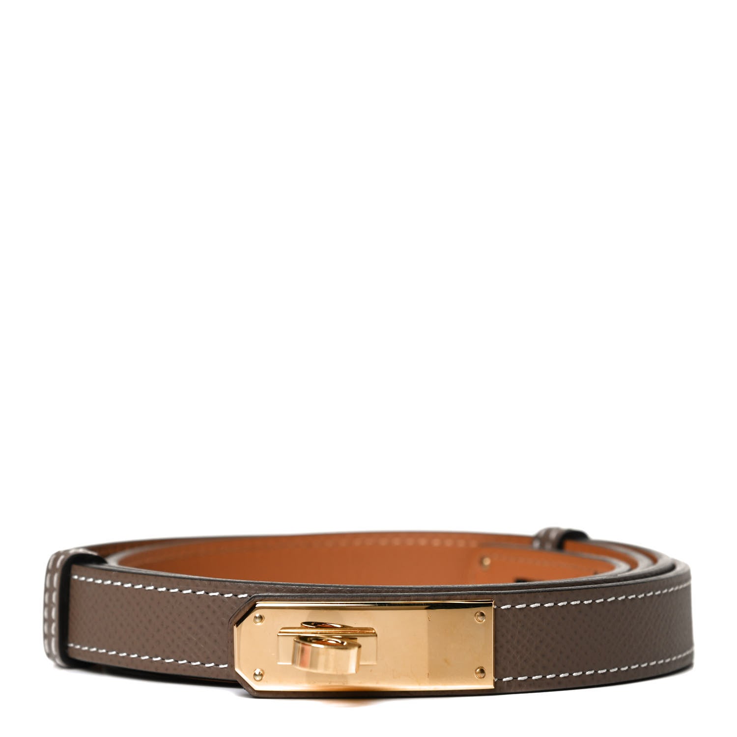 Hermes Epsom Kelly Belt Etoupe 1 of 6