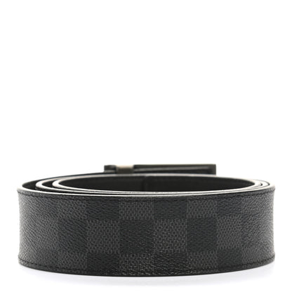 Louis Vuitton Damier Graphite Infini Neo Inventeur 40mm Reversible Belt 95 38 Black 2 of 5