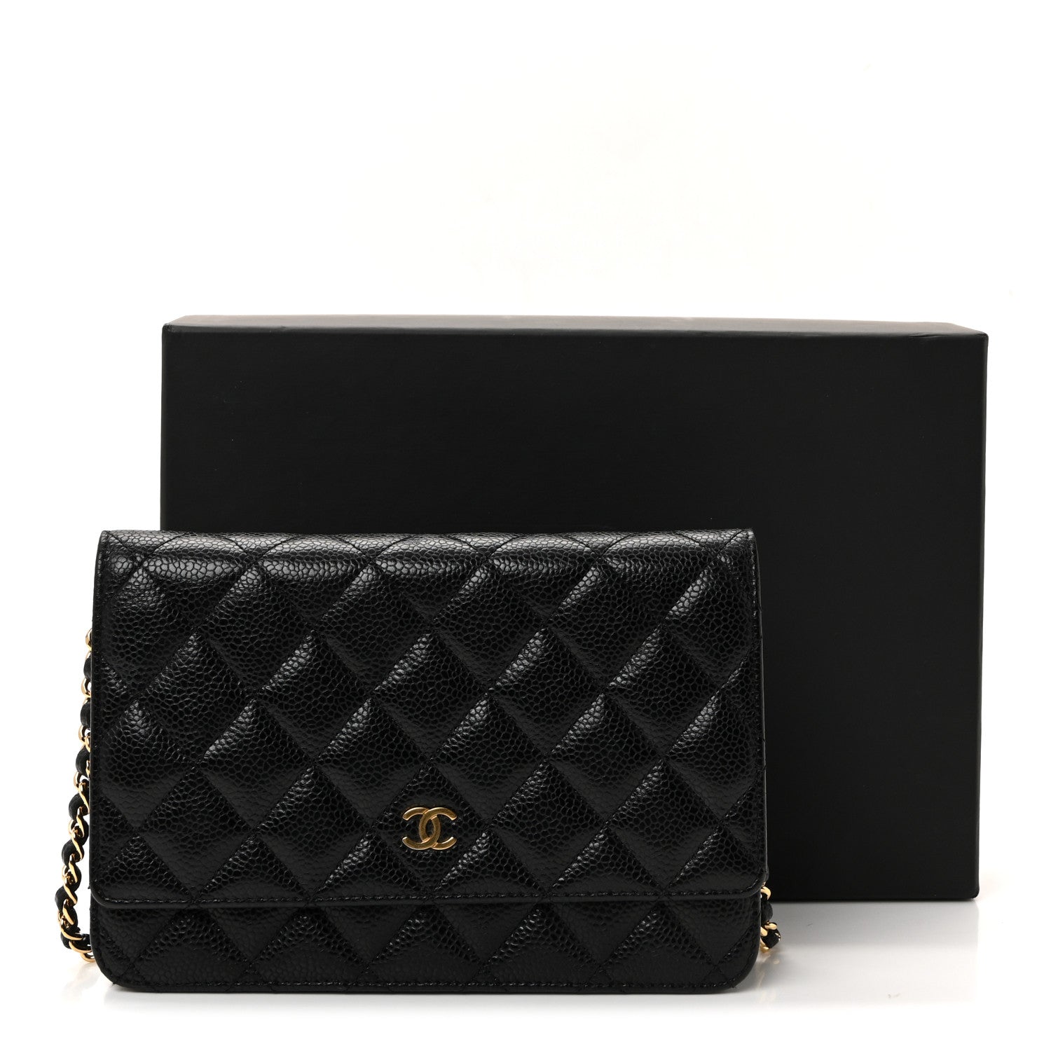Chanel Caviar Quilted Wallet on Chain WOC Black 21 of 21