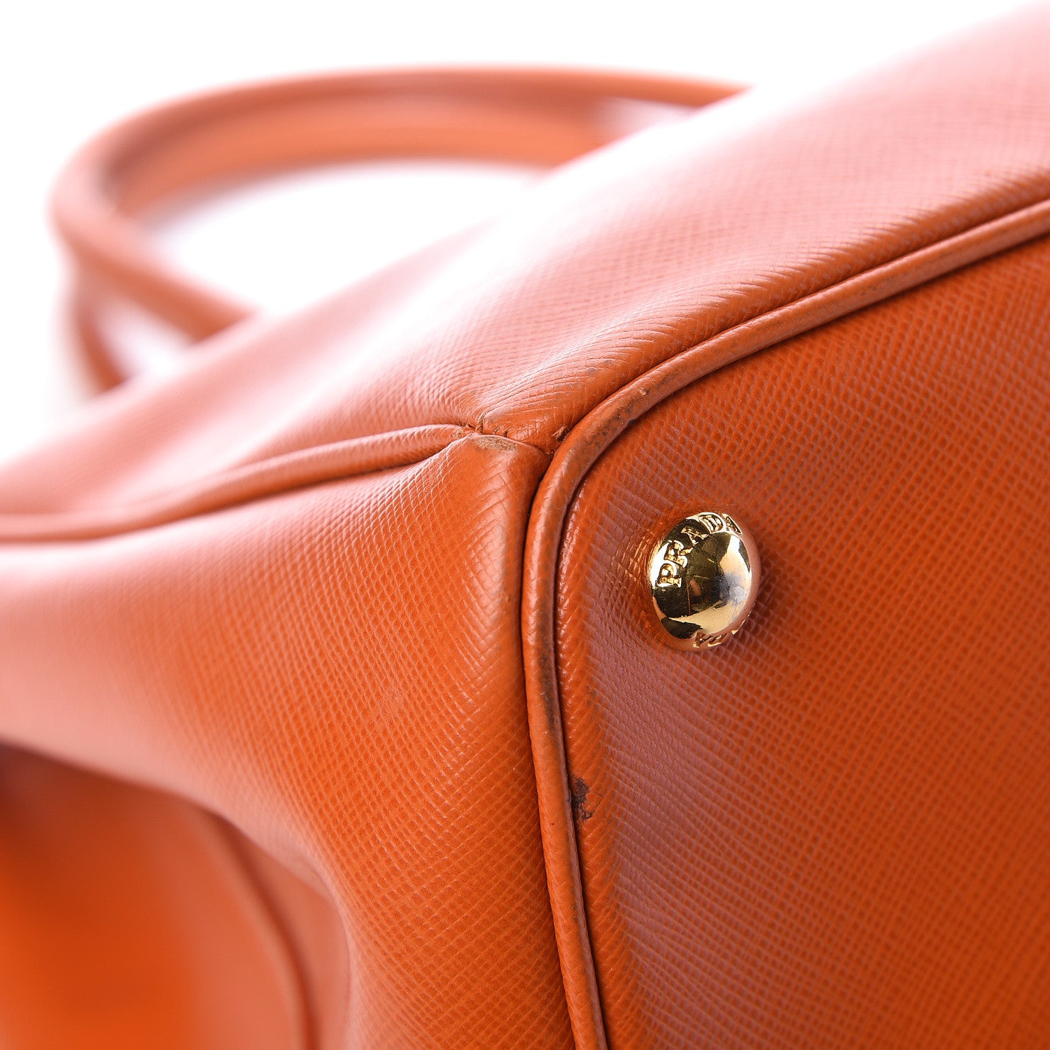Prada Saffiano Lux Large Tote Papaya 16 of 16