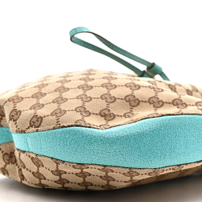 Gucci Monogram Drawstring Hobo Turquoise 10 of 15