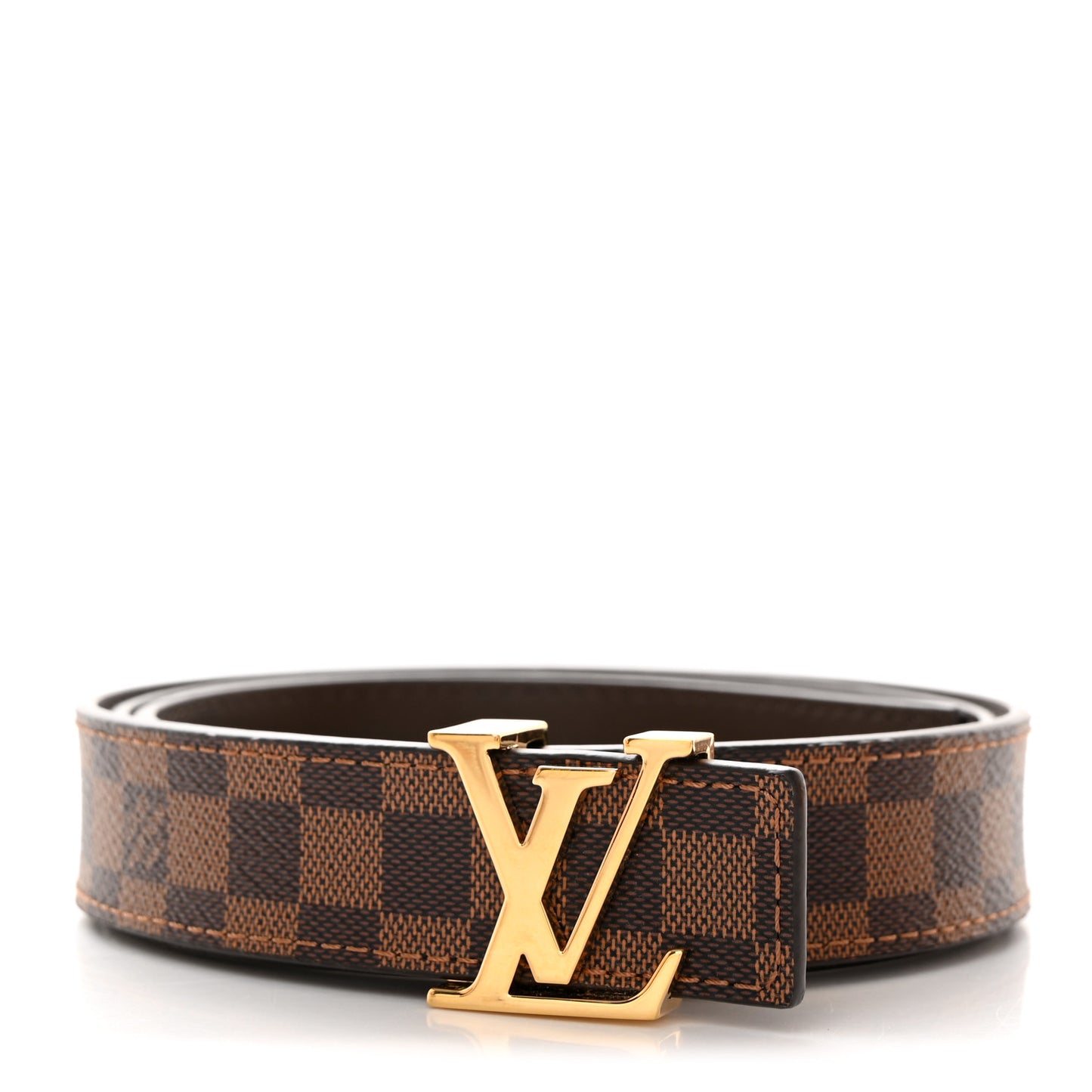 Mini Damier Ebene 25mm LV Initiales Belt 80 32