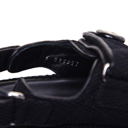 Chanel Fabric Velcro Dad Sandals 35.5 Black 8 of 12