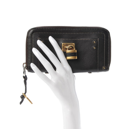 Chloe Calfskin Paddington Zip Around Wallet Brown 2 of 13
