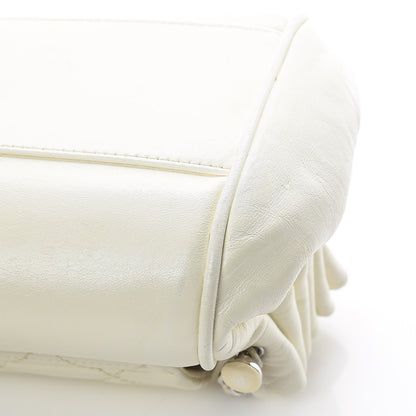 Chanel Lambskin Quilted Small Accordion Flap White 14 of 21