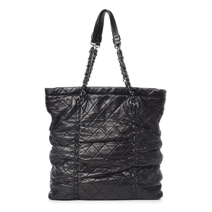 Chanel Lambskin Quilted Sharpei Shopping Tote Black 1 of 11