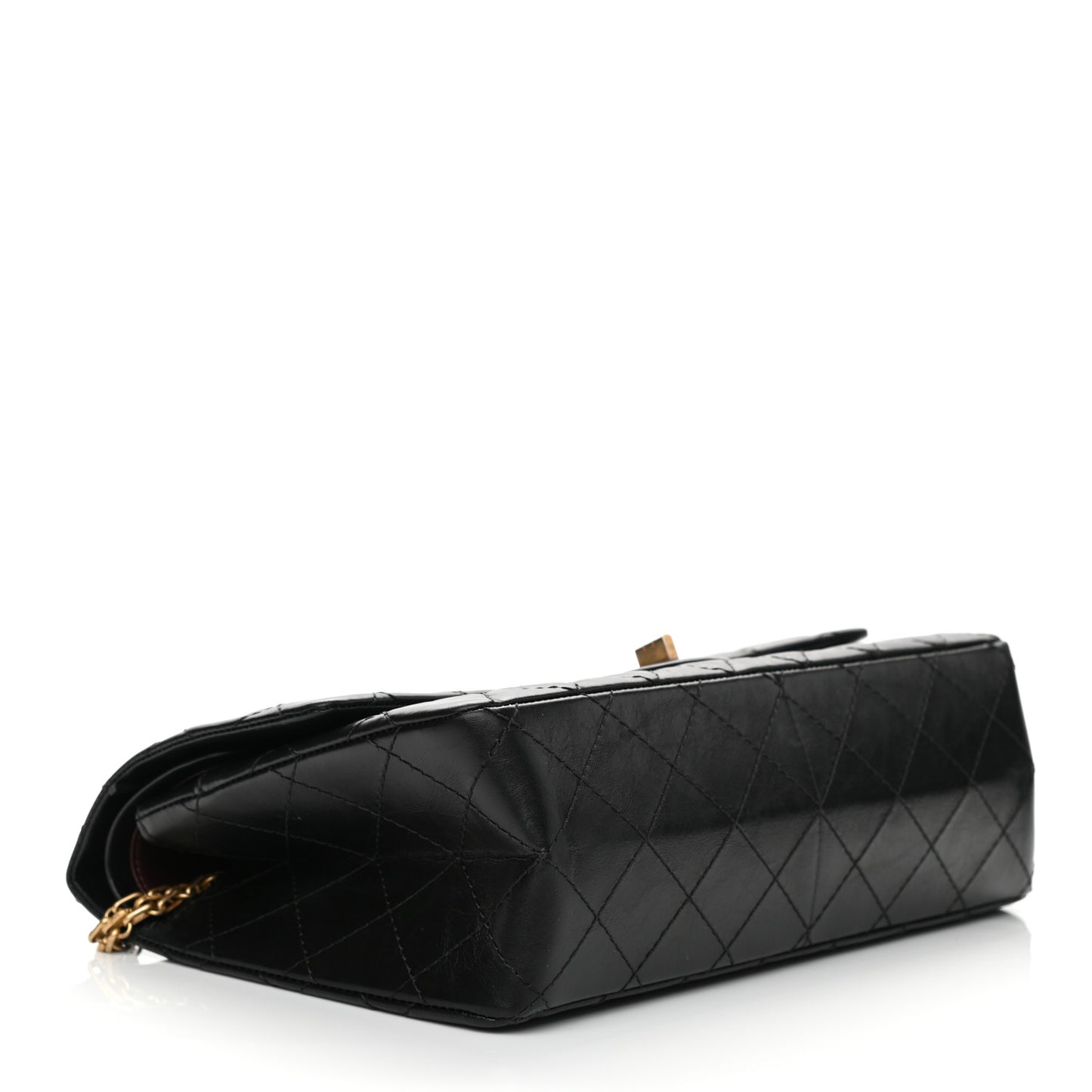 Aged Calfskin Quilted 2.55 Reissue 226 Flap Black