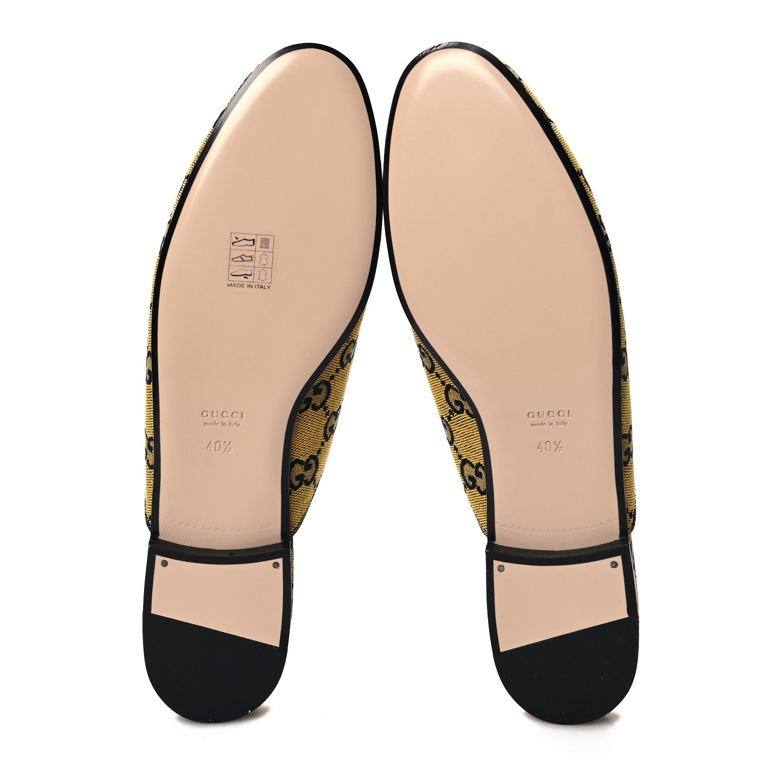 Gucci Monogram Multicolor Malaga Kid Horsebit Womens Princetown Slippers 40.5 Yellow Blue 5 of 9