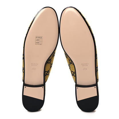 Gucci Monogram Multicolor Malaga Kid Horsebit Womens Princetown Slippers 40.5 Yellow Blue 5 of 9