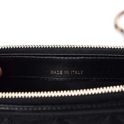 Chanel Caviar Quilted CC Filigree Clutch With Chain Black 6 of 10