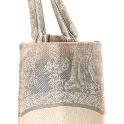 Christian Dior Canvas Embroidered Medium Dioriviera Toile De Jouy Book Tote Gray 13 of 14