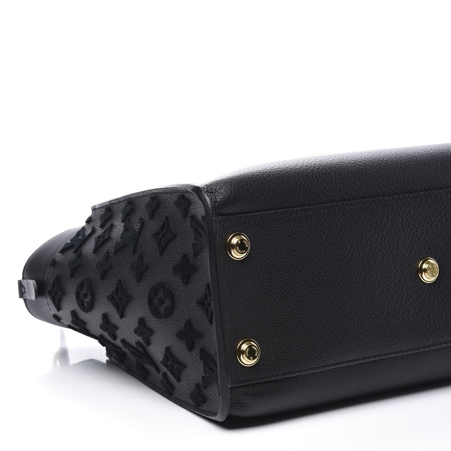 Calfskin Monogram Tufting On My Side Black