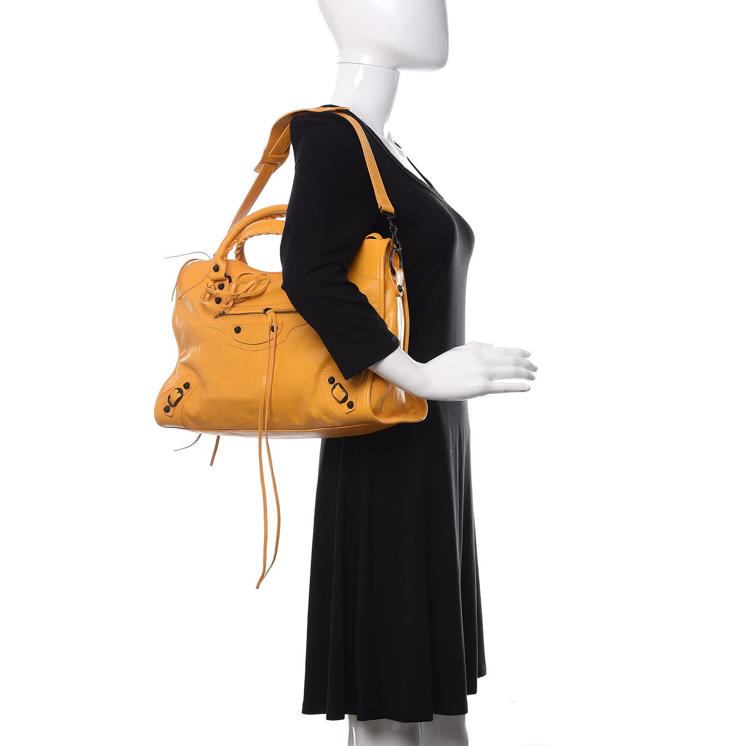 Balenciaga Agneau Classic Hardware City Mangue 2 of 10