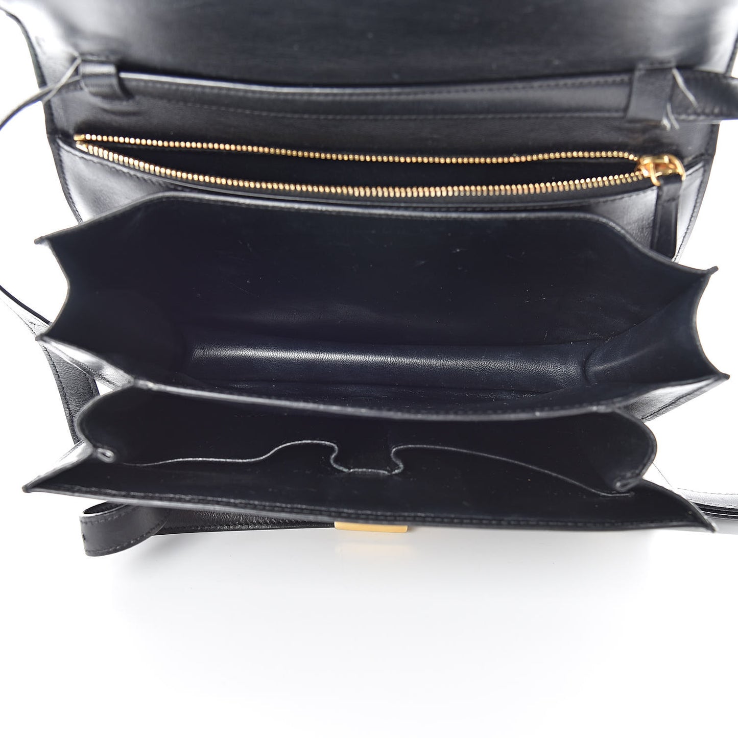 Box Calfskin Medium Classic Box Flap Bag Black