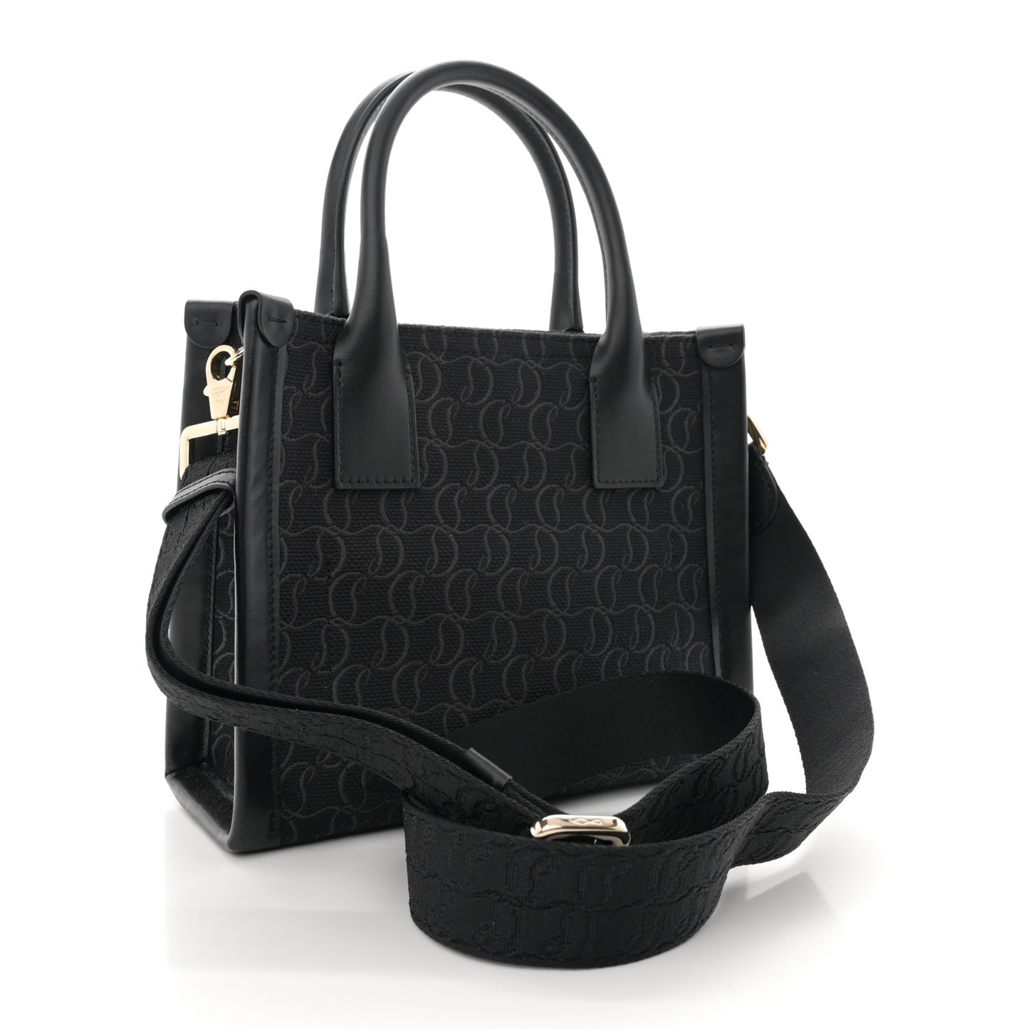 Jacquard Toile Monogram By My Side Tote Black