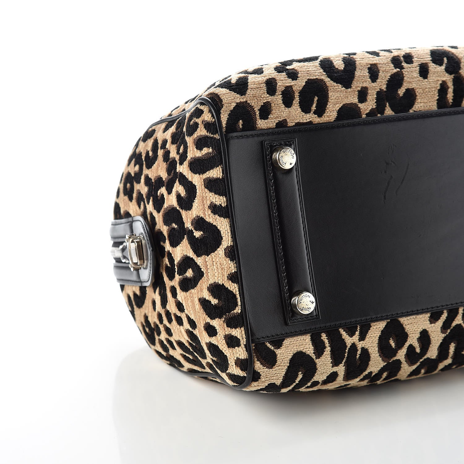Louis Vuitton Jacquard Velvet Leopard Print Stephen Sprouse Speedy 5 of 14