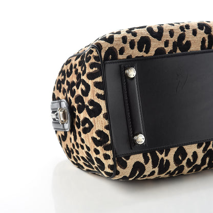 Louis Vuitton Jacquard Velvet Leopard Print Stephen Sprouse Speedy 5 of 14