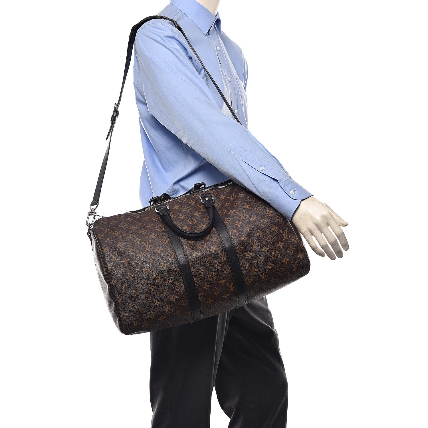 Louis Vuitton Monogram Macassar Keepall Bandouliere 45 2 of 10