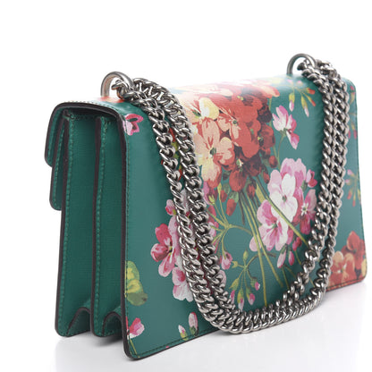 Gucci Calfskin Blooms Print Small Dionysus Shoulder Bag Bright Emerald Multicolor 3 of 10