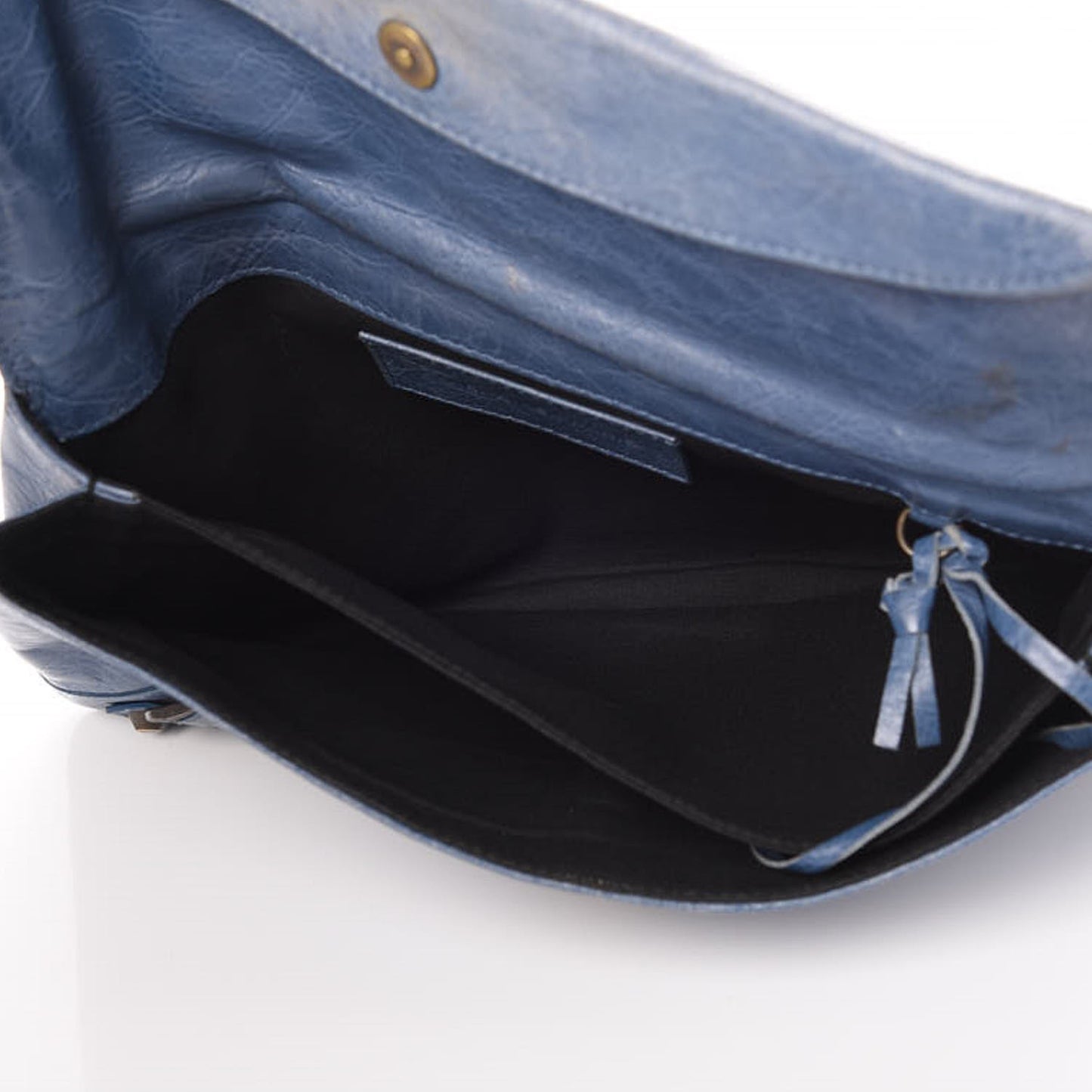Agneau Classic Hardware Envelope Clutch Atlantique