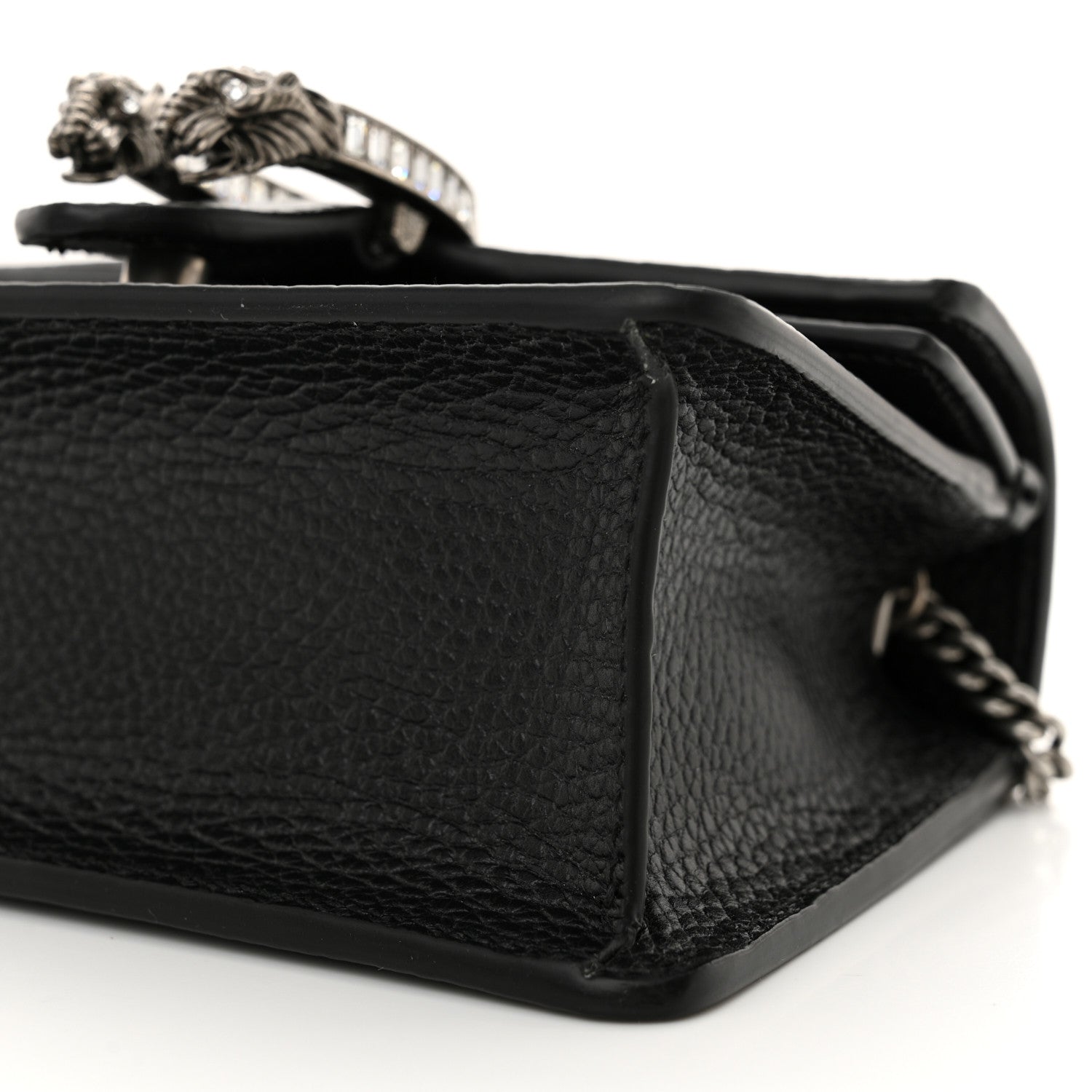 Gucci Dollar Calfskin Crystal Mini Dionysus Top Handle Bag Black Crystal 10 of 11