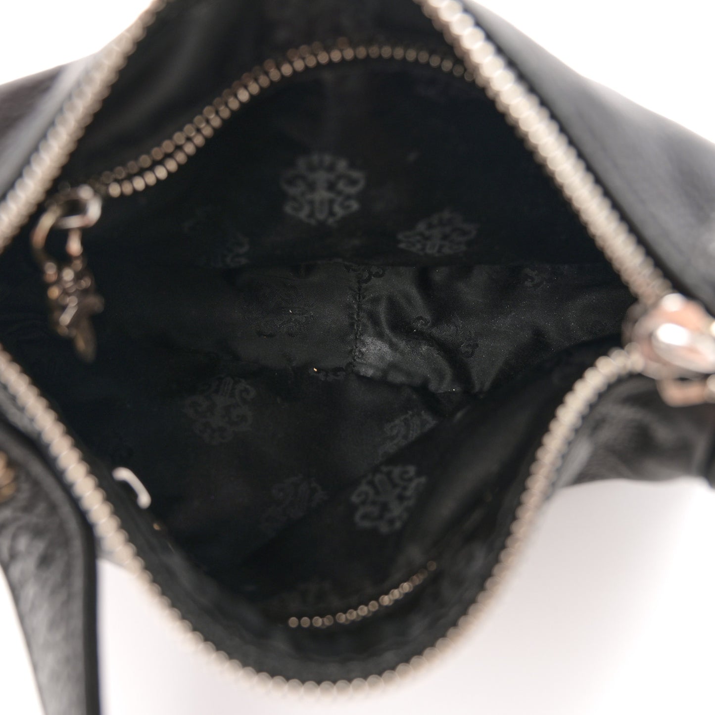 Grained Calfskin Chicken Nugget Bag Black