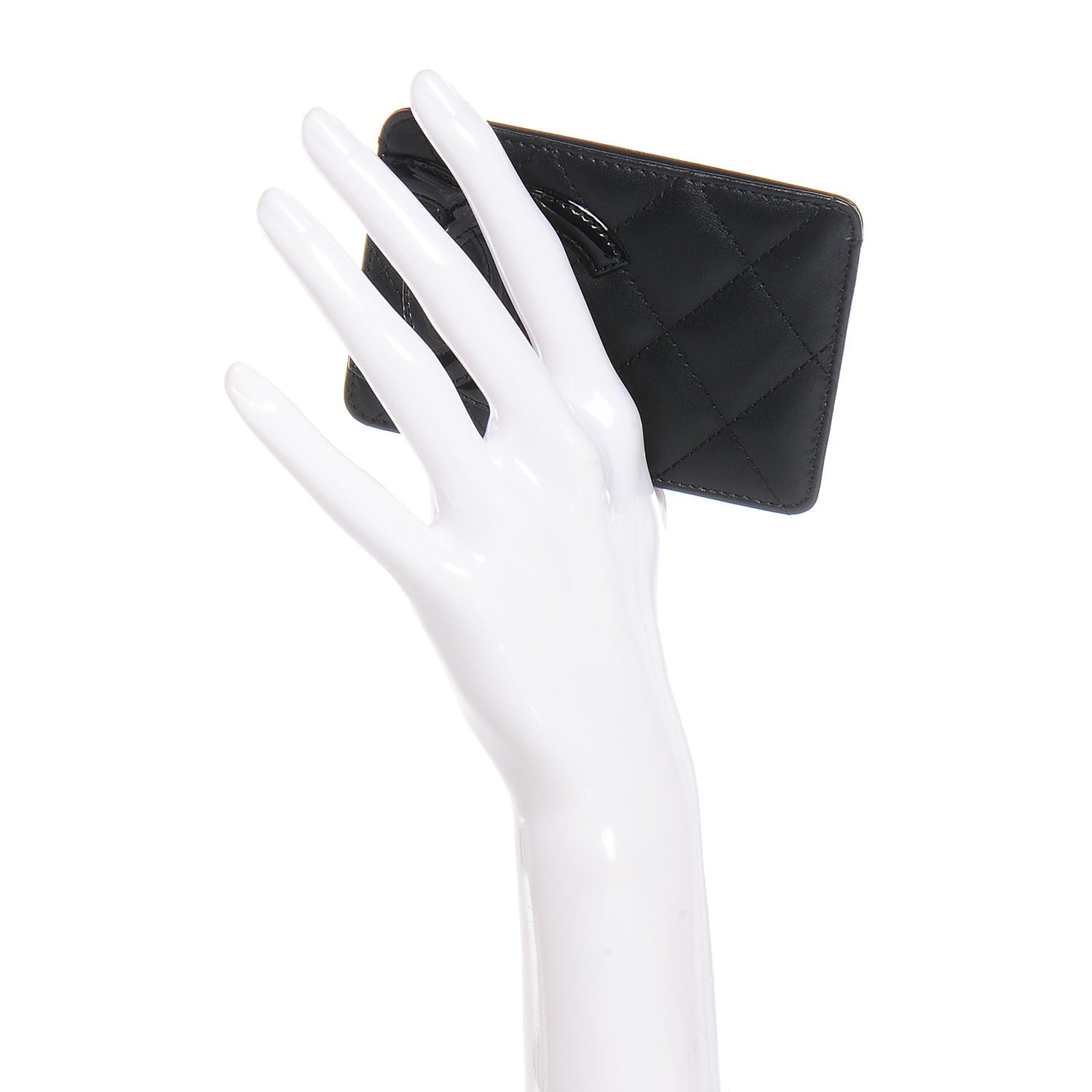 Chanel Calfskin Quilted Cambon Card Holder Black 2 of 7