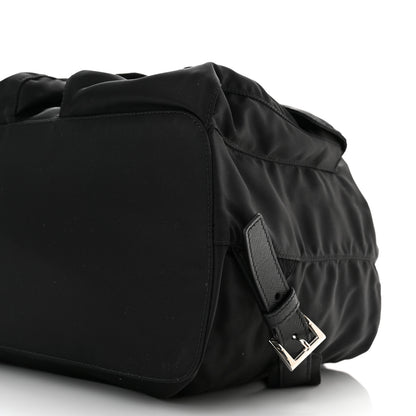 Prada Tessuto Nylon Saffiano Medium Backpack Black 8 of 8