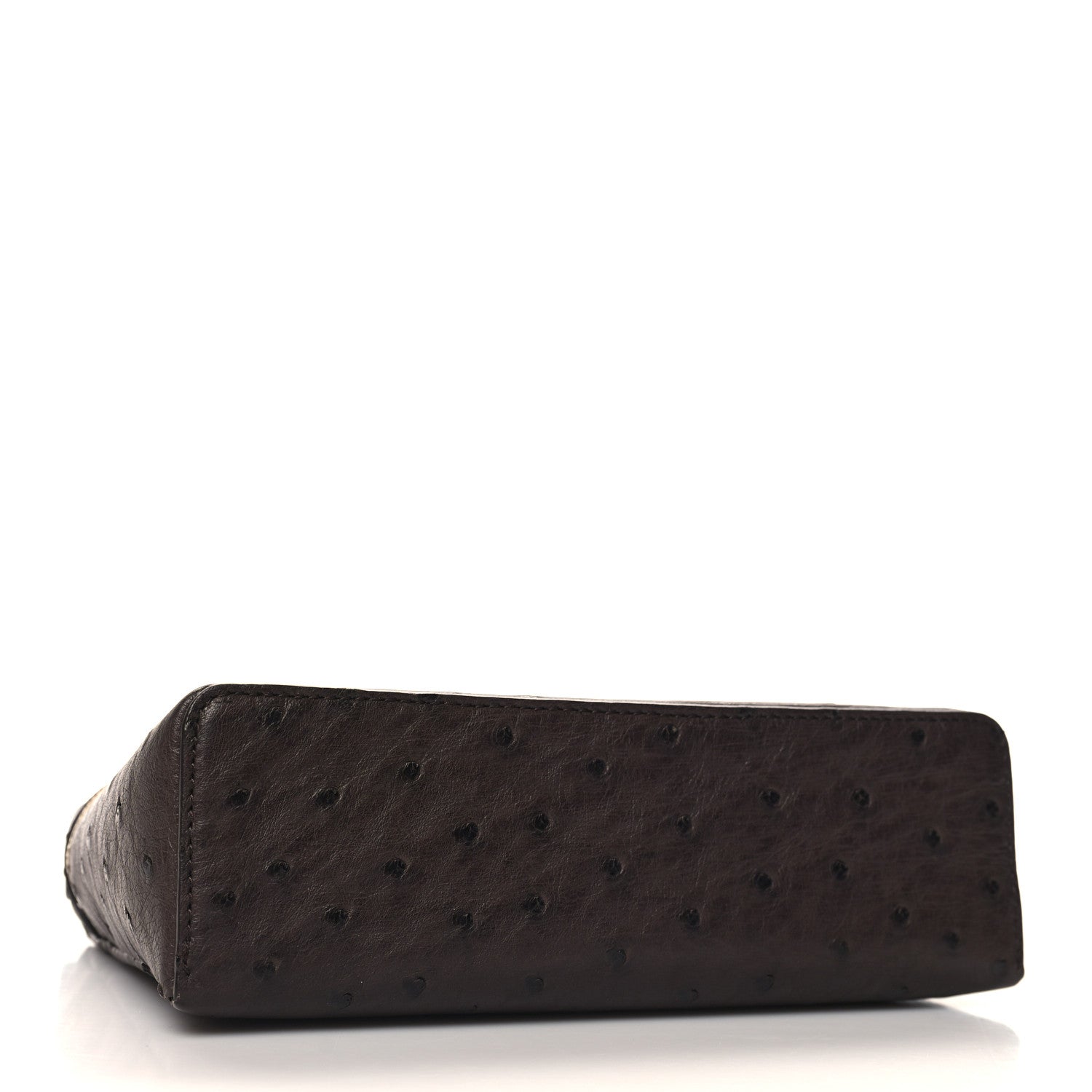 Loro Piana Ostrich L19 Extra Pocket Pouch Chocolate 4 of 10