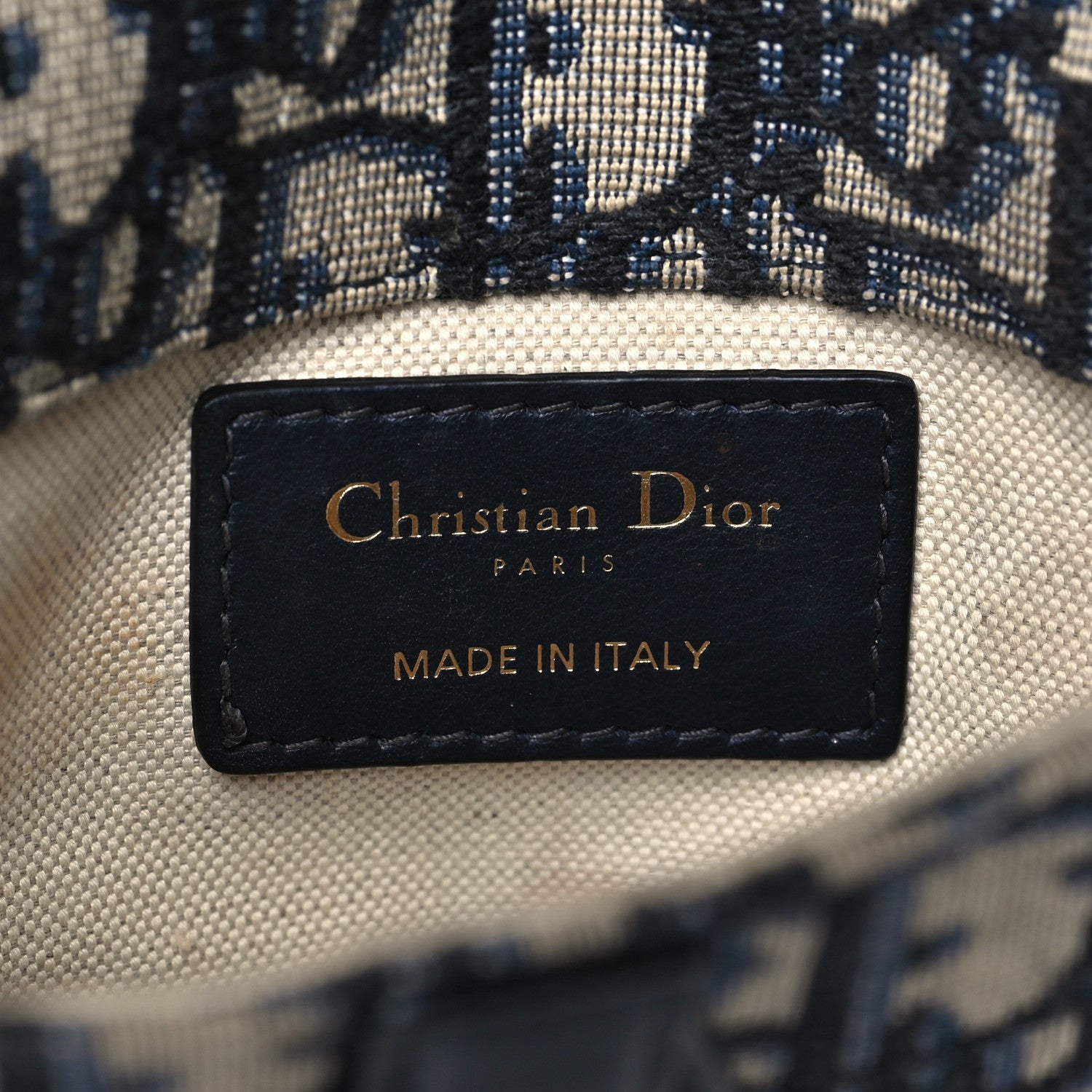 Christian Dior Oblique Saddle Belt Pouch Blue 6 of 11