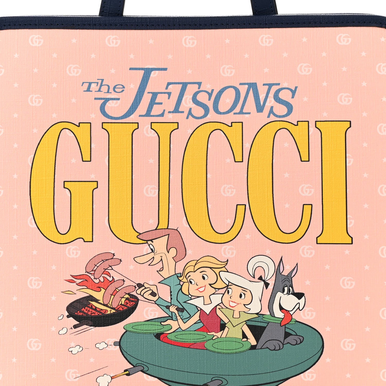 GUCCI グッチ　Kids×The Jetsons ハンドバッグハンドバッグ Gucci Coated Canvas The Jetsons Childrens Tote Pink Multicolor